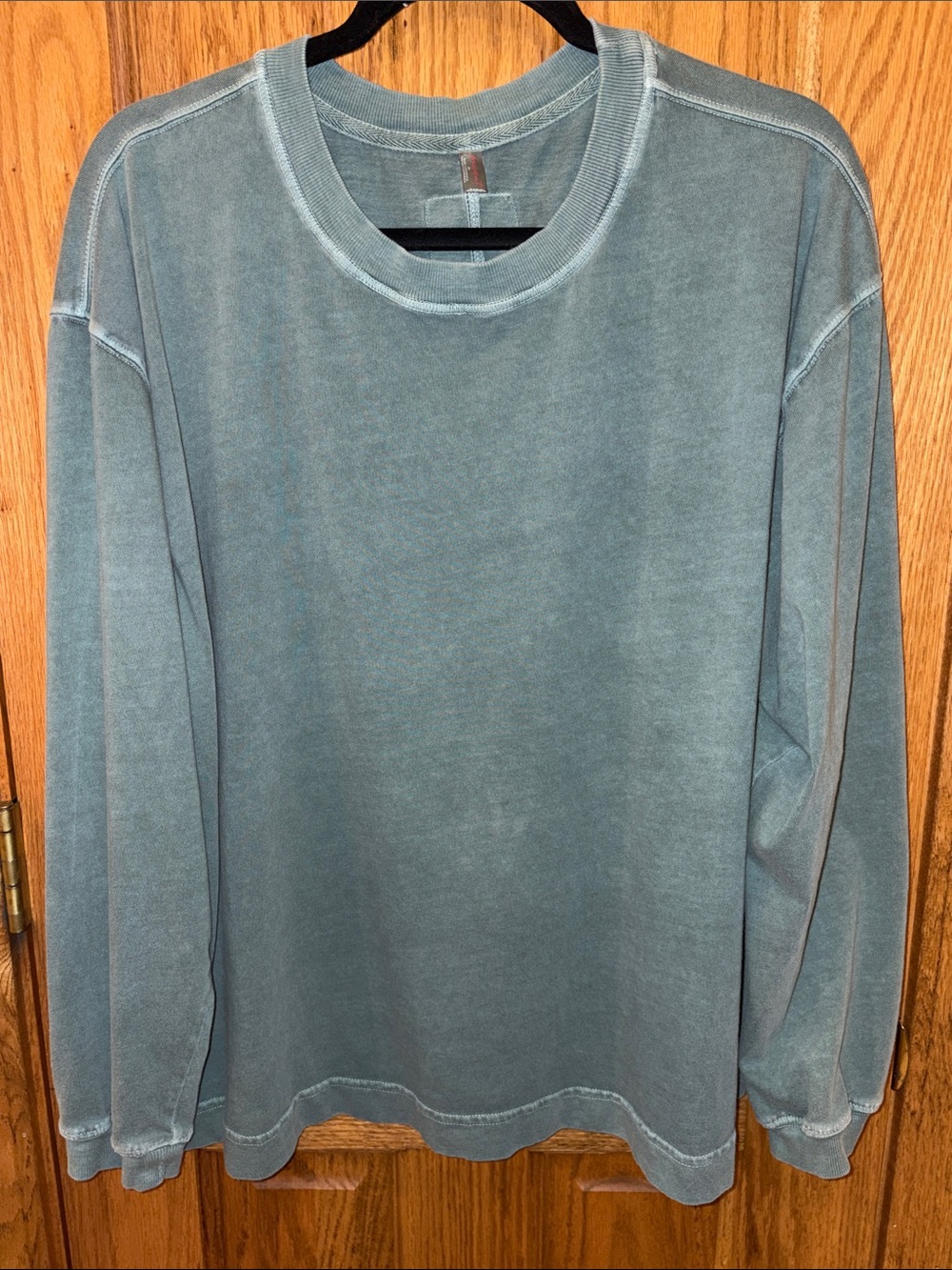 FP Movement by Free People Washed Sage Green Long-Sleeve Oversized Crewneck